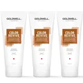 3x Goldwell Dualsenses Color Revive Farbgebender Conditioner Neutrales Braun 200