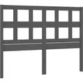 vidaXL Kopfteil Grau 205,5x4x100 cm Massivholz Kiefer 818942