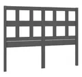 vidaXL Bett Kopfteil Grau 205,5x4x100 cm Massivholz Kiefer (1-tlg)