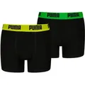 PUMA Boxershorts PUMA BOYS EVERYDAY BASIC BOXERS 2P (2er Pack) Boys, mit Logobund, elastisch schwarz 158/164