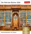 Die Welt der Bücher Postkartenkalender 2026 - Wochenkalender mit 53...