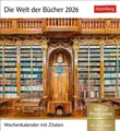 Die Welt der Bücher Postkartenkalender 2026 - Wochenkalender mit 53 Literaturpos