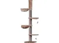 dobar Kratzbaum "Biggy" aus Holz, Maße ca.: 100 x 100 x 227 cm - Cappuccino