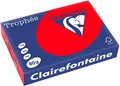 Clairefontaine Trophee Color 8175C Korallenrot 500 Blatt 80g A4 farbiges Papier