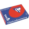 Papier Clairefontaine 8175 80g/m2 A4 intense kleur koraalrood