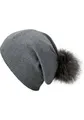 Capelli New York Beanie mit Metall-Logo an der Krempe