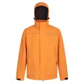 Blue Wave Herren Funktionsjacke Klaas - Verstaubare und wasserdichte Regenjacke mit Mesh-Innenfutter und Kapuze in Neonorange Größe 6XL