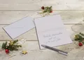 Sigel Designpapier Weihnachtskarte A6 (A5) 250g 25+25 Stück Eucalyptus magic
