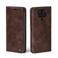 Handy Hülle für Xiaomi Redmi Note 9 Klapp Magnet Smartphone Cover Case Braun