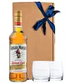 Geschenk-Set: Captain Morgan (35 % Vol. / 0,7 Liter-Flasche) + 2 x Tumbler in GB