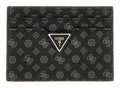 GUESS Card Holder Kartenhalter Coal Logo schwarz dunkelgrau Neu