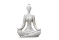 INtrenDU Gartenfigur Dekofigur Gartenfigur Yogalady 46cm, wetterfest