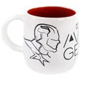 Marvel Avengers Kaffeetasse aus Keramik in Geschenkbox Ø 8 x 9 cm Skizzen 360ml