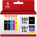 PGI 580 CLI 581XXL Druckerpatronen Kompatibel für Canon 580 581 Patronen