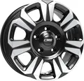 CMS C31 complete black gloss 6.5x16 ET60 - LK5/160 ML65.1 Alufelge schwarz