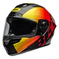 Vollvisierhelm Bell Race Star Flex DLX Offset Schwarz Rot Gelb