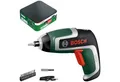 Bosch Home & Garden Akku-Schrauber IXO 7, 5,5 Nm, mit 10 Standard-Schrauberbits, Bit-Halter und Aufbewahrungsbox