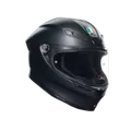 K6 S E2206, Integralhelm - Matt Black - 63 - 64 cm