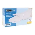 HYGOSTAR® Safe Light Nitrilhandschuhe, puderfrei, weiß 27069 , 1 Packung = 100 Stück, Größe S