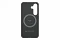 Spigen Enzo Aramid Case für Galaxy S25, Designed for Samsung, Hülle aus Aramidfasern, Magnet zum Anbringen von Gadgets, Qi2-Charger kompatibel, Carbon-Finish, weiche Innenseite, Black Silver