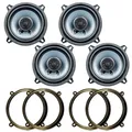 PG Audio Evo III Lautsprecher passend für Toyota Avensis Türen vorn hinten
