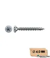SPAX Ø 4,0 mm - Senkkopf T- STAR plus - Vollgewinde - WIROX 45 mm