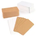 HAKACC Blanko Papier Karten – 200 Stück Leere Visitenkarten 5x9 cm 300g/m² id...