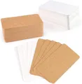 Blanko Papier Karten, 200 Stück 300G/M² Kraftpapier Karten Memory Wort Karten Mi