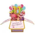 Happy 11th Birthday Pop Up Karte für Mädchen, 11 Jahre alte Geburtstags Geschenk Idee für Tochter Nichte, lustige 11. Geburtstag 3D Grußkarte für sie