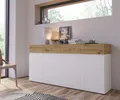 Sideboard "Rimini", Breite 180 cm, Alpinweiß/Artisan Eiche B/H/T: 179,8 cm x 85,7 cm x 40 cm