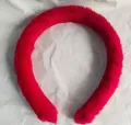 Haarreif mit Plüsch Farbe ROT für KINDER
