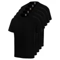 WÜRTH MODYF Arbeitsshirts für Herren im 5er Pack in Schwarz - bequemes T-Shirt für Arbeit und Freizeit aus Baumwolle - in der Größe XS