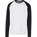 Build Your Brand Langarmshirt Herren Contrast Raglan Longsleeve Langarmshirt 3XL