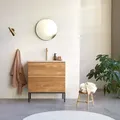 Badmöbel Nova aus massivem Eichenholz und Premium-Terrazzo Pink 80