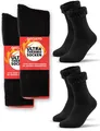 Occulto Damen & Herren Ultra Thermosocken 2er Pack (Modell: Yuki) Schwarz 35-38