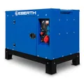 EBERTH 10000 Watt Notstromaggregat Diesel, Stromerzeuger mit 18,4 PS, 4-Takt Dieselmotor, 3-Phasen Stromgenerator mit 1x 400V, 2x 230V, 1x 12V, Automatischer Voltregler AVR, Ölmangelsicherung
