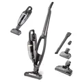 AEG QX6-1-45AN Akku Staubsauger kabellos/Staubsauger beutellos/leise/Handstaubsauger akku / 45 min Laufzeit/leicht/Hartboden / 2in1 / Tierhaare/Hund/Katze/Teppich/Auto/grau