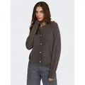 JDY Strickjacke JDYLUMI LIFE L/S BUTTON CARDIGA KNT NOOS braun S (36)