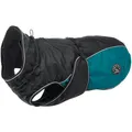HUNTER Hundemantel UPPSALA ALLROUNDER, Farbe: anthrazit/petrol, wasser- und windabweisend, herausknöpfbares Innenfutter, reflektierende Paspeln, elastische Fixiergummis, optimaler Sitz, Größe: 40