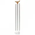 Fahnenstange weiß mit goldfarbenen Adler Fahnenmast Flaggen Stange Mast Alu NEU