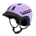 woom READY Kinderhelm M – Kinder Fahrradhelm mit Visier und Aufprallschutz – Komfortabler Fahrradhelm für Kinder für Jungen & Mädchen – Verstellbarer Helm für Kinder mit 53-57cm – Flieder