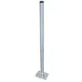 PremiumX Standfuß 100cm Ø 38mm Stahl SAT Antennen-Mast Rohr-Ständer Mastfuß Flachdach Halterung für Satellitenschüssel