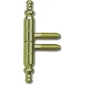 Stil Einbohrband (türscharnier) Band Ø 9 Mm Türbeschlag Zink Vermessingt