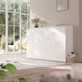 Schrankbett SMARTBett Classic 100x200H Weiss inkl.Taschenfederkernmatratze