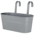 Butlers Hängetopf, Grau, Metall, 1 cm, Dekoration, Blumen & Zubehör, Übertöpfe