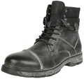Black Premium by EMP Herren Schwarze Boots im Used-Look EU45