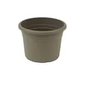 greemotion Blumentopf Fiona Taupe 35 l [Ø50 cm x H: 35,5 cm] - Pflanzentopf aus UV-beständigem Kunststoff - Pflanzkübel mit Bodenlöchern - Blumenkübel frostsicher & wetterfest
