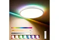 LQWELL Deckenleuchte LED Deckenlampe Dimmbar mit Fernbedienung, Flache Deckenbeleuchtung, RUND, LED fest integriert, 24W 2500LM, 3000-6500K RGB Weiß, für Wohnzimmer Schlafzimmer Esszimmer Balkon Korridor, 300 * 40mm