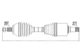 Anrtiebswelle Mercedes A/B Klasse 150/170/200/200 Turbo 160/180/200Cdi 04- Links