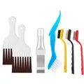 7-Piece Fin Comb Cleaning Kit – Stainless Steel Lamellenkamm for Air Conditioners, Refrigerators, and Dryers with Condenser Cleaning Brush and trockner reinigungsbürste (7 PCS)